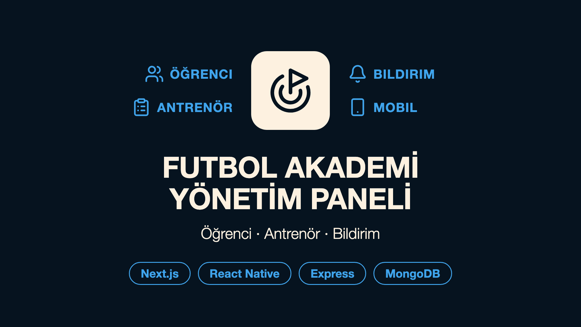 Futbol Akademi Yönetim Paneli