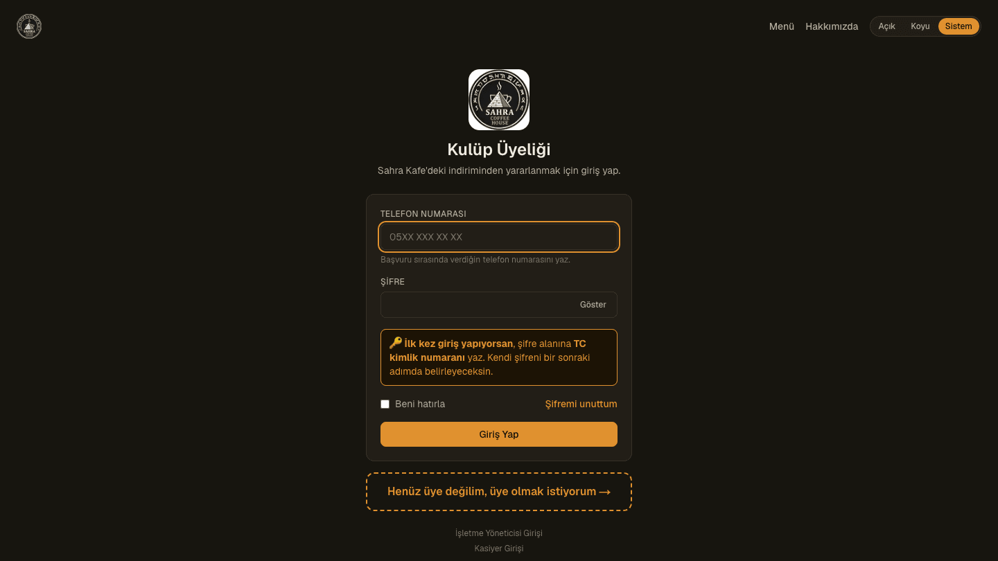 Sahra Caffe House ClubCard screenshot 1